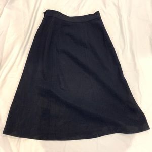 Vintage Navy A-line Skirt